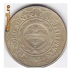 Moneda Filipine 5 Piso 2001 - KM#272 VF