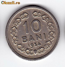 3.RPR,moneda 10 bani 1954 foto