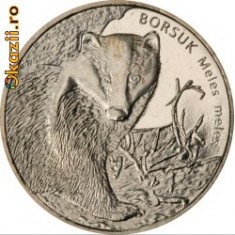 Polonia 2 zloty 2011 UNC Bursuc foto