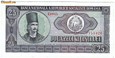 3.Bancnota 25 lei 1966,UNC foto