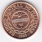 Moneda Filipine 10 Sentimos 1995 - KM#270.1 UNC foto