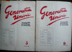 Generatia Unirii , revista politica , 2 nr. din 1929 , Lapedatu , Ion Nistor foto