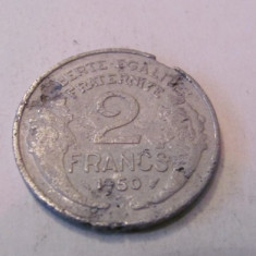 CY - 2 francs (franci) 1950 Franta / aluminiu