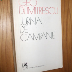 GEO DUMITRESCU - Jurnal de Campanie - desene: Mihu Vulcanescu - 1974