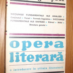 OPERA LITERARA -- O introdicere in Stiinta Literaturii --- Wolfgang Kayser
