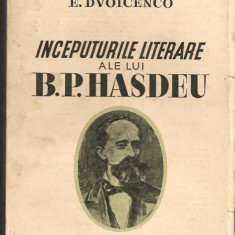 E. Dvoicenco - Inceputurile literare ale lui B. P. Hasdeu - 1936