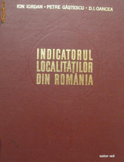 Indicatorul localitatilor din Romania,1974 foto