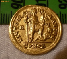 moneda romana 4,31grame aur 24k, 21mm diametru foto