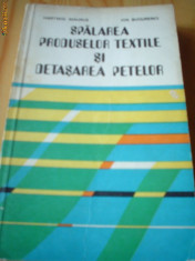 Spalarea produselor textile si detasarea petelor carte tehnica foto