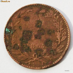 ROMANIA 5 BANI 1867 WATT &amp;amp; CO 1 ** foto