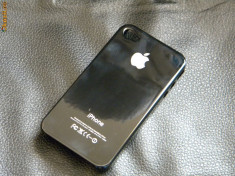 HUSA IPHONE 4S 4 - TOC IPHONE 4S 4 - CARCASA IPHONE 4S 4 - APPLE LOGO BLACK! foto