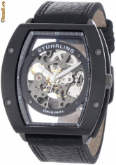 Ceas Stuhrling Original Skeleton Silver Zeppelin Automatic - super oferta - 100 % original adus din SUA foto