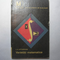 Varietati matematice J.E.Littlewood