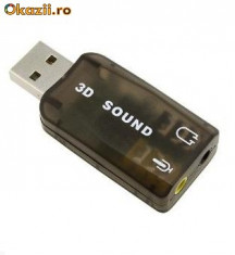 Placa de sunet USB pt LAPTOP si PC foto