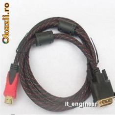 Cablu, Cabluri HDMI - DVI GOLD, Ecranate si Filtrate, Germania, Noi ! foto