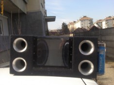 Subwoofer pentru masina cu statie si condensator! Oferta foto