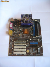 + Placa de baza ECS K7S5A cu procesor Athlon XP 1500+ si cooler + foto