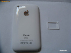 Capac / Carcasa Apple iPhone 3G 16GB White ( Alb ) + Sim Tray foto