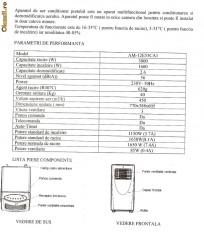 Aer conditionat mobil YAMATSU AM-12E53CA1 (racire, incalzire, dezumidificare, ventilare) foto