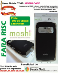 Husa Nokia C7 - 00 MOSHI Case material dur + Folie MONTAJ GRATUIT foto