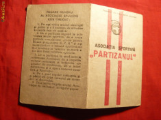 Legitimatie Asociatia Sportiva Partizanul -1950 foto