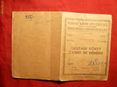 Carnet Membru Uniunea Populara Maghiara din Romania 1947 foto