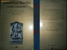 Samkhya-karika \ Tarka-samgraha ( texte fundamentale ale filosofiei Indiei ) foto