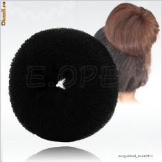Burete pentru coc negru, bureti pentru cocuri mari, bureti puf de coafuri ce reda volum, coafuri elegante de ocazii speciale foto
