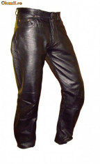 pantalon moto ENJOY 100% piele, impecabili (L) foto