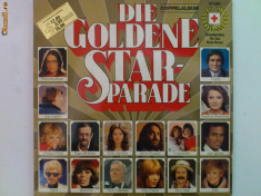 Disc vinil vinyl pick-up Electrecord DUBLU DIE GOLDENE STAR PARADE Julio Iglesias Demis Roussos Freddy Marianne Rosenberg rar vechi colectie foto