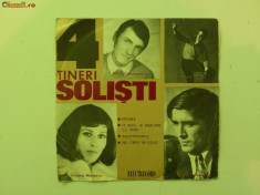 Disc vinil pick-up Electrecord 4 PATRU TINERI SOLISTI FORMAT MIC colectie foto