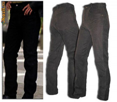 Pantaloni Moto Chopper Piele Dama &amp;quot;TSCHULL 994BCLK&amp;quot;-Sigilati-XXS/XS-Germania foto