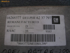 calculator motor OPEL ASTRA motor 1.6/8V PART NUMBER: 16268377 6237797 foto