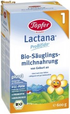 formula lapte praf Topfer Bio LACTANA 1 - 600 gr foto