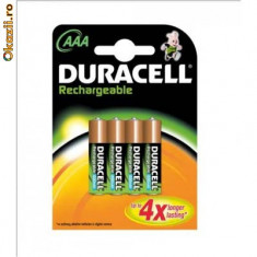 Acumulatori Duracell AAA(R3) - 800mAh - set 4 bucati foto