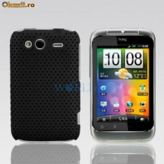 husa silicon rigid airmesh htc wildfire s flip + folie ecran + expediere gratuita g13 g8s foto