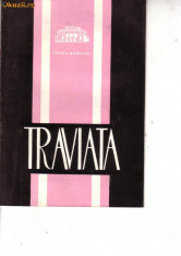 TRAVIATA-PROGRAM TEATRU OPERA 1968 foto