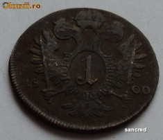 1 kreuzer 1800 C, Austria foto