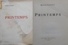 Marie Cavadia , Printemps , Cultura Nationala , 1929 , ed. 1, ex. 336 / 500 ex. foto