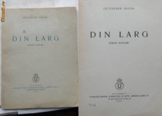 Octavian Goga, Din larg, Poeme postume, 1939, prima editie