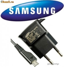 INCARCATOR SAMSUNG Galaxy Mini S5570 INCARCATOR SAMSUNG ORIGINAL MUFA microUSB MICROUSB PRODUS NOU foto