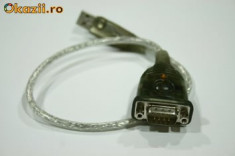 Adaptor USB to COM (Serial) marca ATEN model UC-232A nou - in cutie nefolosit foto