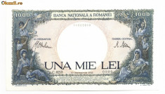 ROMANIA BANCNOTA 1000 1 000 LEI 10 SEPTEMBRIE 1941 NECIRCULATA foto