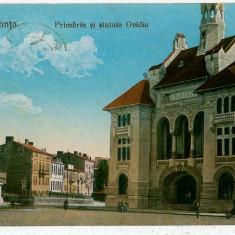 1747 - CONSTANTA, Hall, old cars - old postcard - used - 1915