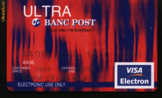 Card Ultra , Banc Post, Visa foto