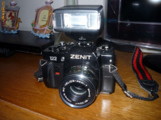 Aparat foto ZENIT 122 + blitz TUMAX 681A foto