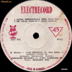 Alexandru Jula - Sotia Prietenului Meu_De Ce-ai Plecat?_Floare Alba... (7&amp;quot;) foto