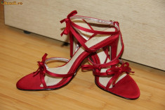 Sandale elegante rosii NOI 36 foto