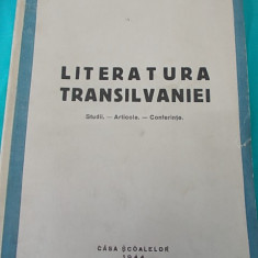 ION BREAZU-LITERATURA TRANSILVANIEI(STUDII-ARTICOLE-CONFERINTE),EDITIA I 1944