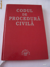 CODUL DE PROCEDURA CIVILA - LUMINA LEX 1998 . foto